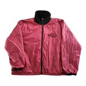 Vintage Pro Player Mens Full Zip Reversible Fleece Jacket Arkansas Razorbacks XL